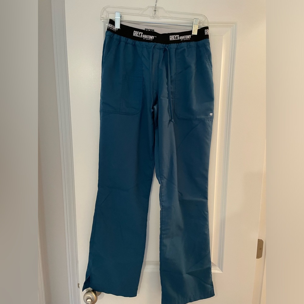 Greys Anatomy by Barco Active scrub pants, teal, size small